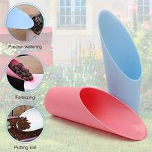 2入組藍色盆栽土耙,塑料花園土耙,顏色小型土耙,園藝工具