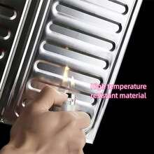 1pc Aluminum Foil Splash Proof Oil Barrier For Kitchen - Silver - View 6