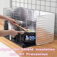 1pc Aluminum Foil Splash Proof Oil Barrier For Kitchen - Silver - View 3