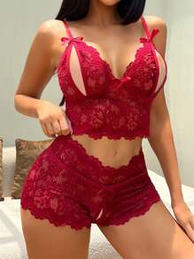 Women Pajama Sets - Rojo - Ver 3