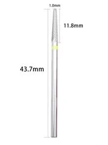 Easy Nail Quality Tungsten Carbide Dead Skin Remover Nail Drill Bits 3/32"Professional Carbide Nail Cleaning Drill Bit For Callus Dead Skin Nail Preparation Two-Way Rotation - Yellow - View 3
