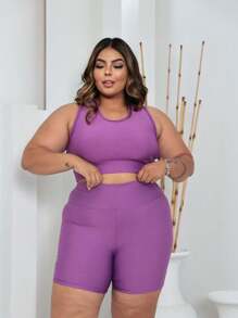 Plus Size Co-Ords - Rose Red - View 1
