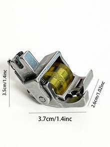 1入組帶有塑料滾輪的縫紉機壓腳,工業壓腳,捲邊腳,可調節用於皮革,窗簾,羽絨衣等。滾輪不會損壞織物。 - 1套(1pcs) - 查看 11