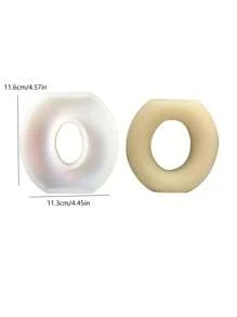 1入組o形圓繩形矽膠模具,用於diy手工藝品 - 白色 - 查看 5
