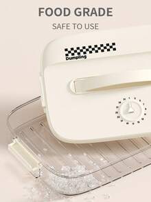 1 Pieza Contenedor Con Capas Para Congelar Dumplings, Caja De Almacenamiento Especial Para Dumplings De Nevera, Apta Para Cocina - Blanco - Ver 6