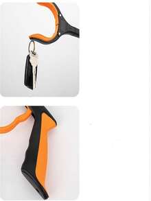 1pc Foldable Reacher Grabber Picker, Garbage Picking Tool With Long Handle For Home And Sanitation Workers - Orange - View 6