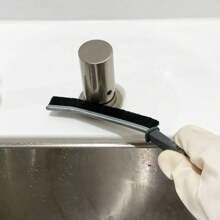 1/2/4pcs Black Long Handle S-Shaped Bristle Gap Cleaning Brush For Deep Clean Of Ceramic Tiles, Bathroom, Kitchen, Window Sill, Narrow Gaps, Multifunctional Gap Cleaning Tool,Garden Tools - Black - View 4