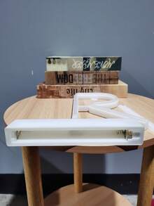 LED字母燈熒光色臺燈適用於節日臥室裝飾用品