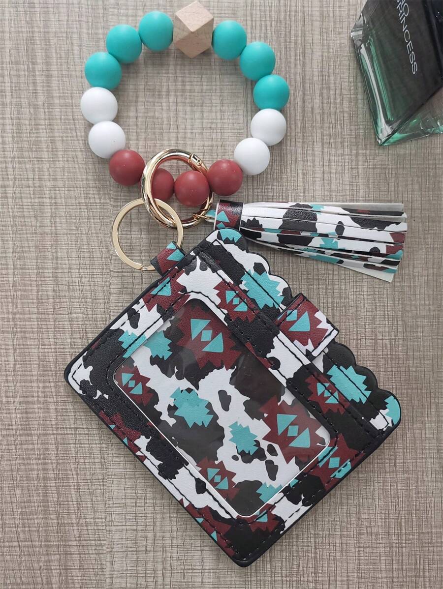 牛头葵花西部牛仔卡包钱包钱包卡夹卡片包钱包名片夹信用卡夹身份证夹卡片夹女士迷你钱包钱包钥匙扣卡片钱包