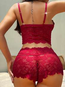 Women Pajama Sets - Rojo - Ver 2