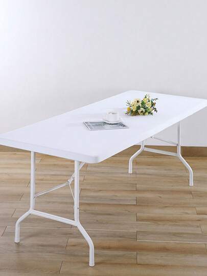 1pc Milk Silk Elastic Dust-proof Dining Table Cover, Suitable For Restaurant, Hotel, Banquet, Party Decorations