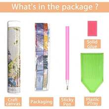 Diy 钻石画套件树和圆圈设计全钻 5D 成人钻石艺术风景水钻手工工艺品、办公室/家居墙壁装饰 12x16 英寸