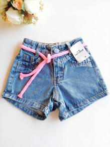 Young Girls Shorts - Azul - Ver 2