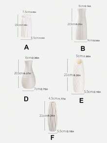 北歐風格插花瓶,塑料插花瓶創意極簡風插花瓶,適用於家居客廳、餐廳、臥室1只