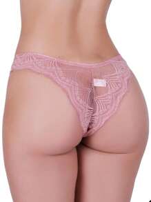 Women Thongs - 乾枯玫瑰色 - 查看 2