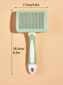 1pc Pet Hair Brush - Mint Green - View 5