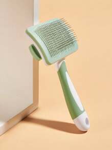 1pc Pet Hair Brush - Mint Green - View 3