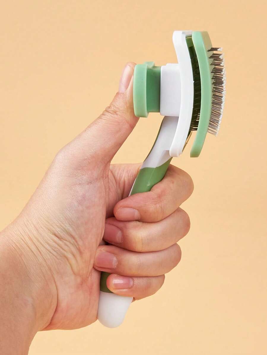 1pc Pet Hair Brush - Mint Green - View 1