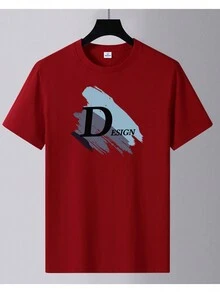 Men T-Shirts & Tanks - 酒紅色 - 查看 1
