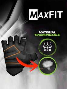 MAXFIT SPORTS Sports Gloves/Model ST006 - Orange - View 5