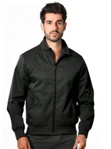 Latest Release Bomber Jacket With Zipper For Men - 黑色 - 查看 3