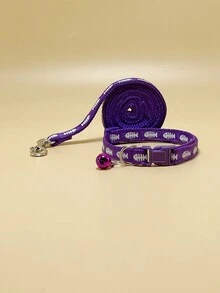 1 Pieza Correa Para Mascota En Color Morado