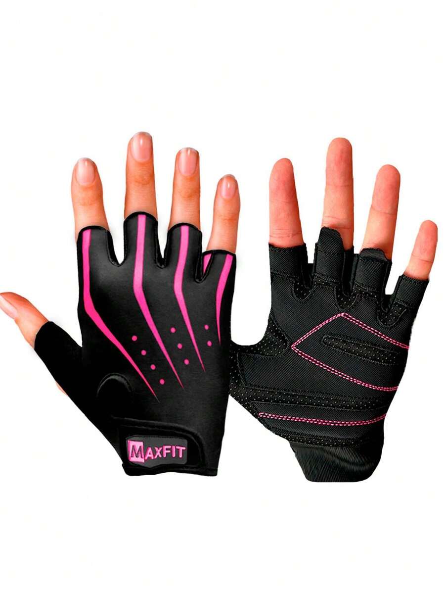 MAXFIT SPORTS Sports Gloves/Model ST006 - Màu Hồng Tươi - Xem 1