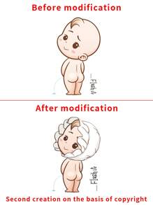 1pc Adorable Cartoon Pvc Baby Urinal Guide Sticker For Toilet, Self-adhesive And Waterproof - Multicolor - View 7