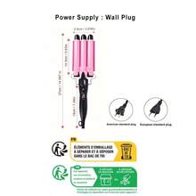 捲髮器、3 管波浪捲髮棒、造型工具、家庭/宿舍時尚美髮沙龍