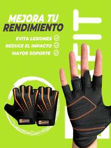 MAXFIT SPORTS Sports Gloves/Model ST006 - Orange - View 1