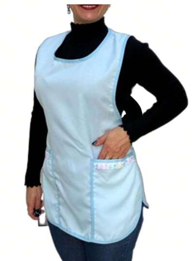 Avental Bata Frente E Costa Lesy Nos Bolsos