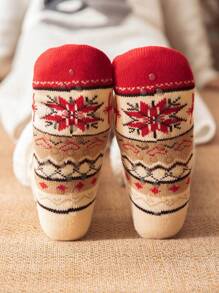 1pair Cartoon Slippers With Rubber Sole, Anti-slip Indoor Shoes - Yellow - View 6