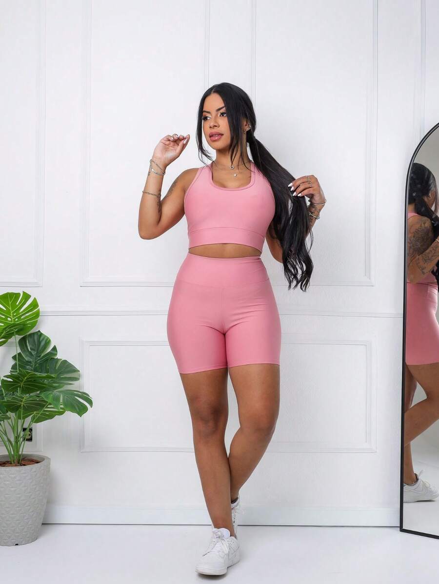SHOWOFF Women Sports Sets - Rusty Rose - View 1
