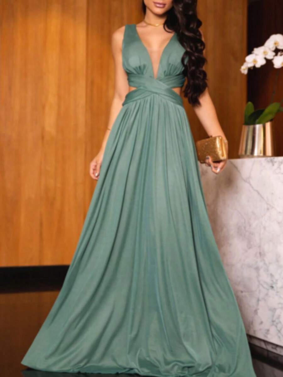 Women Dresses - xanh quân đội - Xem 1