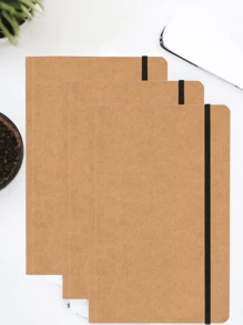 Caderneta Caderno Moleskine em Kraft Sem Pauta 80 Páginas Amareladas - Bege - Visão 4