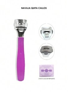 Set Limas Para Pies Doble Superficie Removedores De Callos - Morado - Ver 4