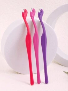 眉毛剃须刀套装，3 件不锈钢精密面部剃须刀带盖，用于修眉和修剪毛发的化妆工具，适合男士和女士 - 彩色 - 查看 1