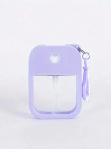 1個38毫升可補充移動式化妝品和香水瓶鑰匙扣，配有矽膠套，保濕噴霧器，旅行手部消毒噴霧瓶，可重複使用液體肥皂分配器休閒空瓶 - 白色 - 查看 5