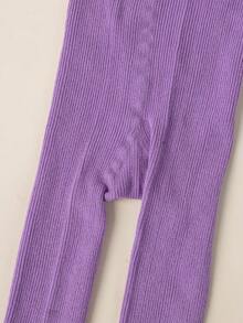 1 条女童春冬纯色百搭七分裤 - 紫色 - 查看 5