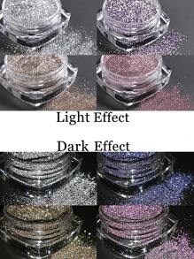 4 piezas de Brillo de diamante triturado reflectante en colores rosa, morado, dorado y plateado, para decoración de uñas en fiestas de música, punk y rock, suministros para salón de uñas y manualidades DIY