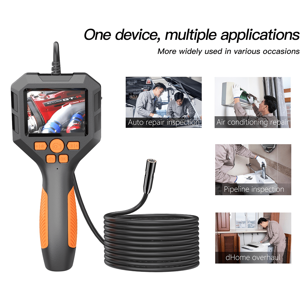 A Borescope, Borescope Camera with Light, IP67 Waterproof Borescope, 1080 HD Inspection Camera