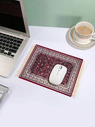 Carpet Style Velvet Mouse Pad, Square 230x180mm Purple Desk Accessories Office Supplies Office Office Desk Accessories Mousepad Mouse Pad For Desk
