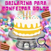 Rotating Ballerina No. 30 Cake Decorating + Set Of 3 Piece Molds 10, 15 And 20 Cm 10 Cm Height Aluminum - 銀色 - 查看 3