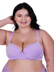 Plus Size Bras & Bralettes - Màu Lilac Tím - Xem 1