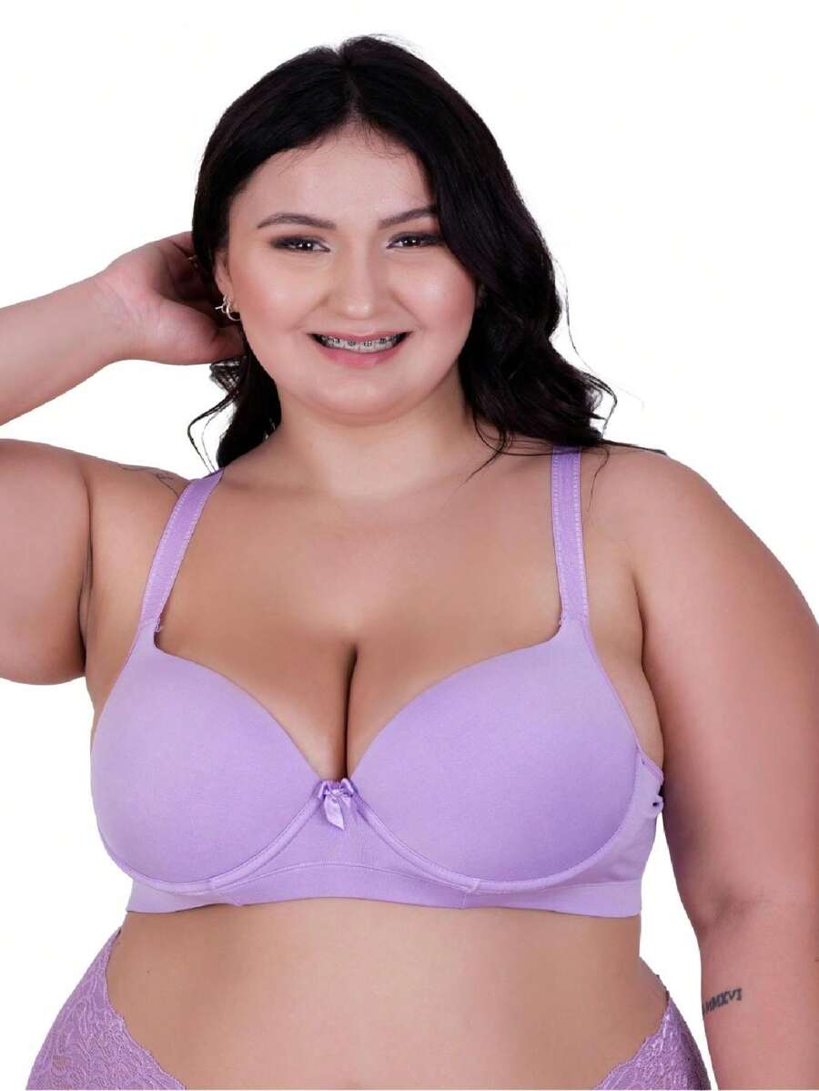 Plus Size Bras & Bralettes - Màu Lilac Tím - Xem 1
