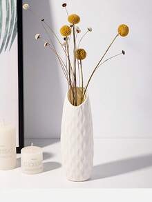 北歐風格插花瓶,塑料插花瓶創意極簡風插花瓶,適用於家居客廳、餐廳、臥室1只