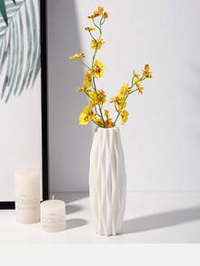 北歐風格插花瓶,塑料插花瓶創意極簡風插花瓶,適用於家居客廳、餐廳、臥室1只