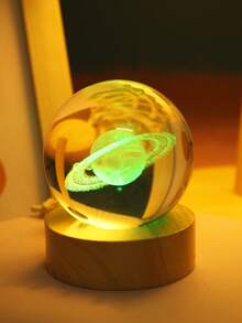 1pc Colorful Nightlights Illuminate Crystal Ball Decorative Lights Saturn Shaped/Milky Way Holiday Gift Decorative Lights For Your Loved Ones - Multicolor - View 10