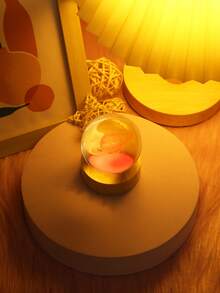 1pc Colorful Nightlights Illuminate Crystal Ball Decorative Lights Saturn Shaped/Milky Way Holiday Gift Decorative Lights For Your Loved Ones - Multicolor - View 7