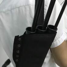 1pc Black 3-tube Arrow Quiver Holder For Arrow Storage - Black - View 4